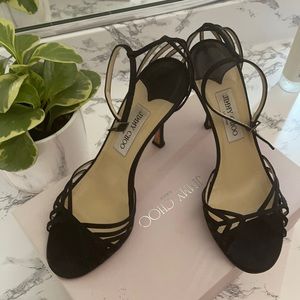 Authentic satin jimmy choo heels